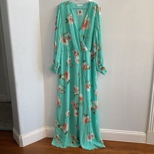Magnolia Floral Floor-length Jumpsuit - NWOT